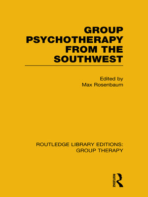 cover image of Group Psychotherapy from the Southwest (RLE